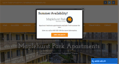 Desktop Screenshot of maplehurstparkapts.com